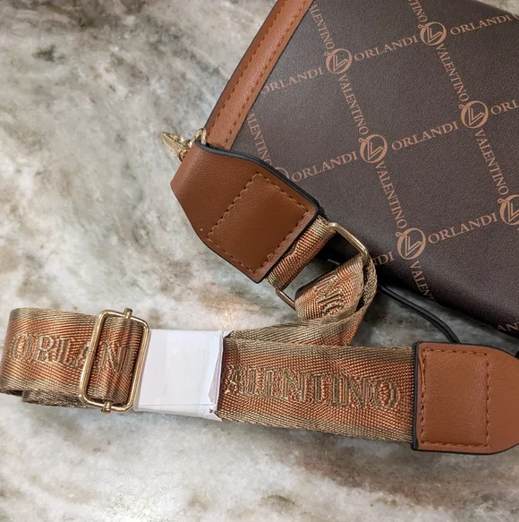 Orlandi Valentino Brown Crossbody Bag - Picture 7 of 7